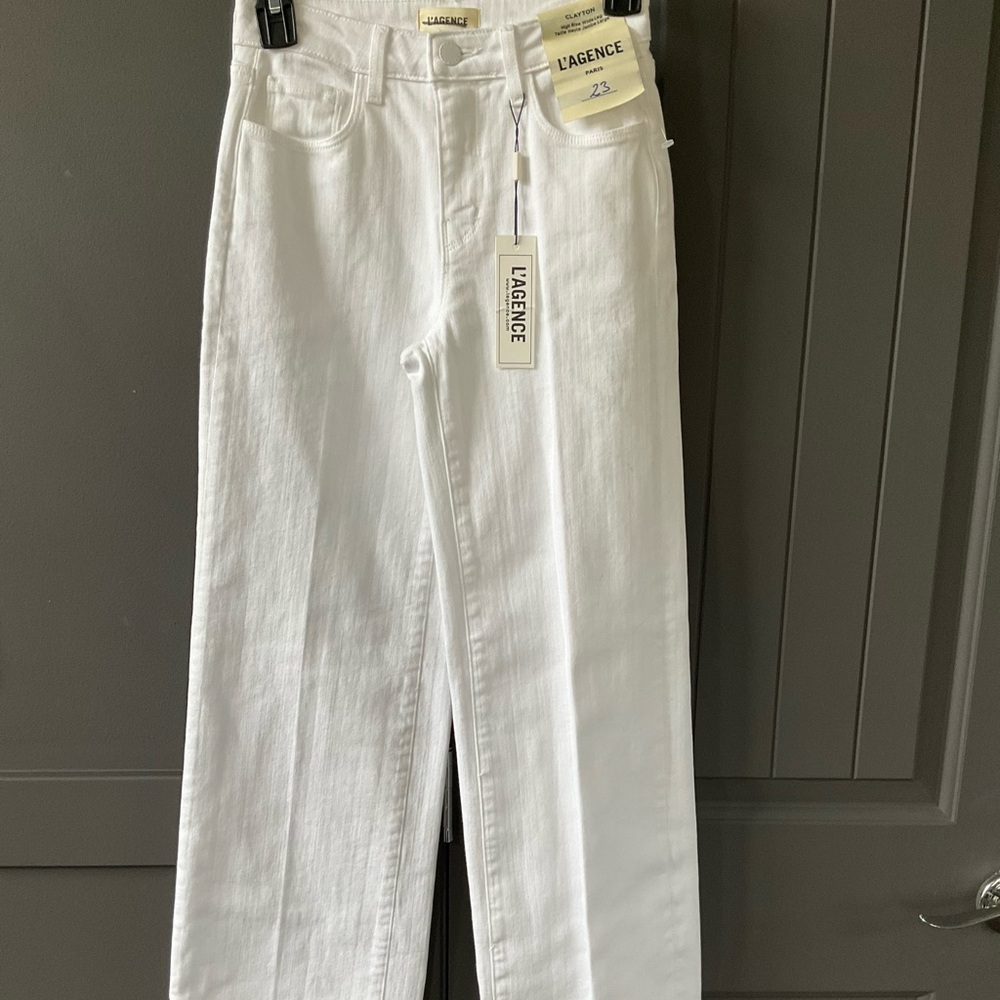 L'AGENCE Clayton High Rise Wide Leg Denim